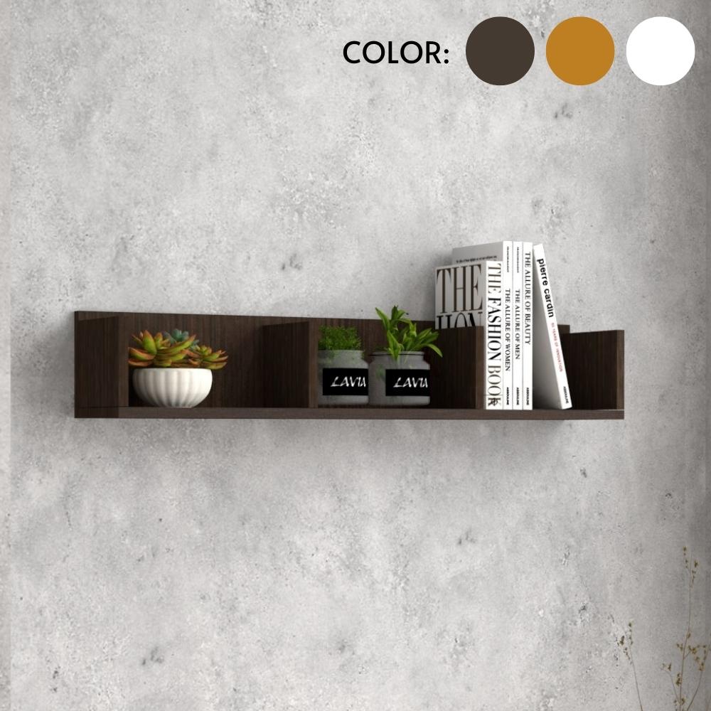 ALFA 90CM Hanging Wall Unit Storage Shelf3 Colors