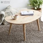 BEAN Shaped Solid Wood Coffee Table