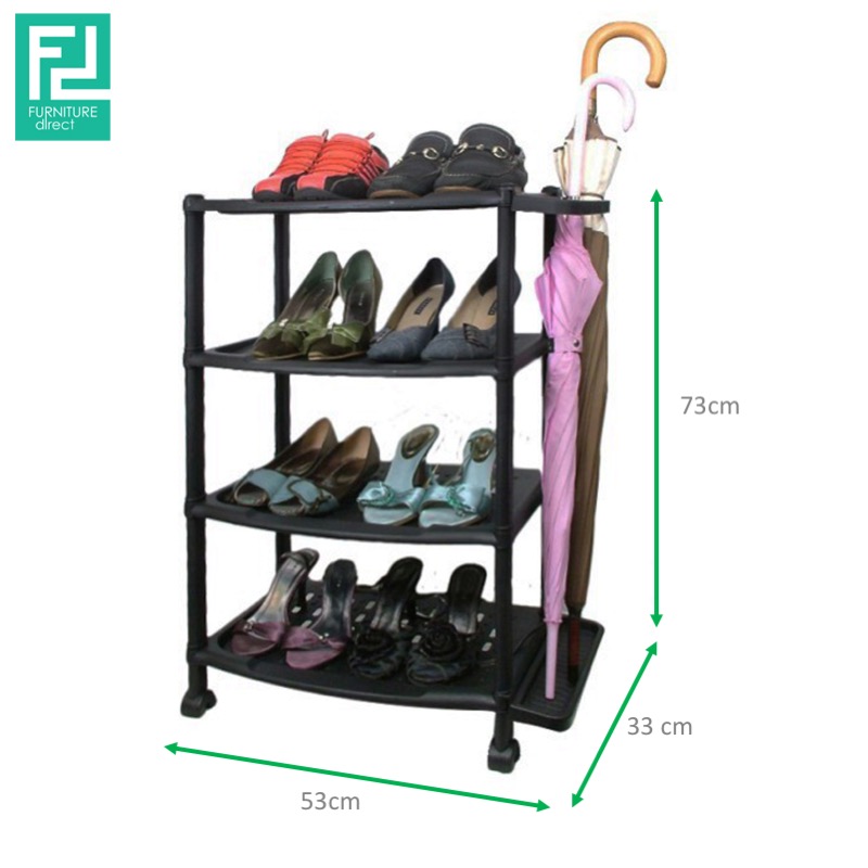shoe rack with umbrella holder