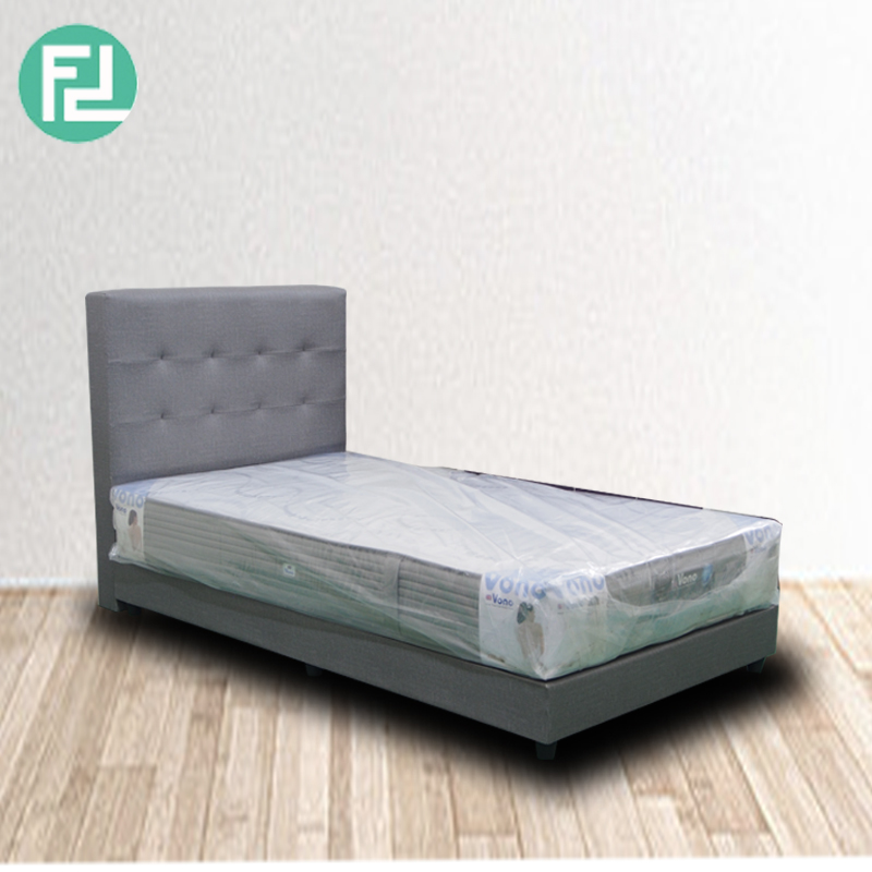 Fabric Divan Bed Grey, Single Divan Bed Frame Malaysia