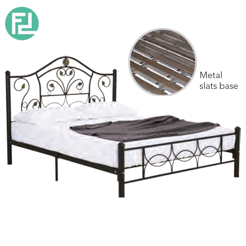 Sota Metal Base Queen Size Bed, Convertible Queen Bed Frame