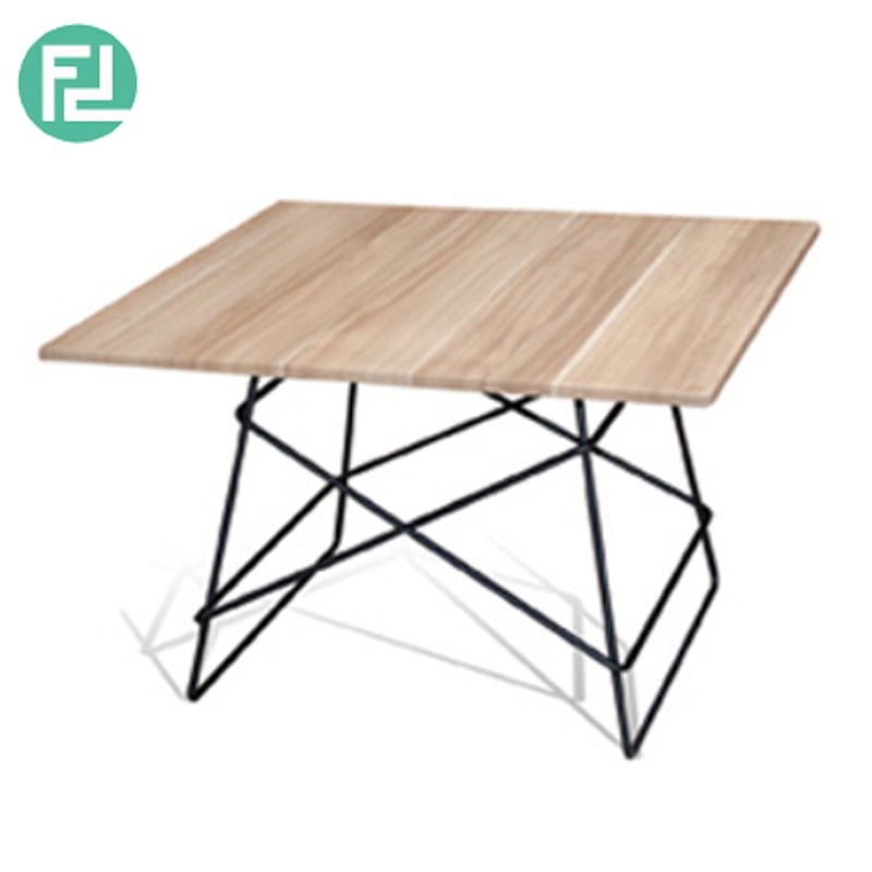 Dbot Square Coffee Table Solid Rubber, Rubberwood Square Coffee Table