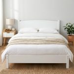 THOMAS Queen Size Wooden Bed Frame-White