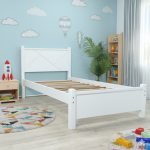 ALEXANDER Solid Wood Single Size Bed Frame-White - Image 3