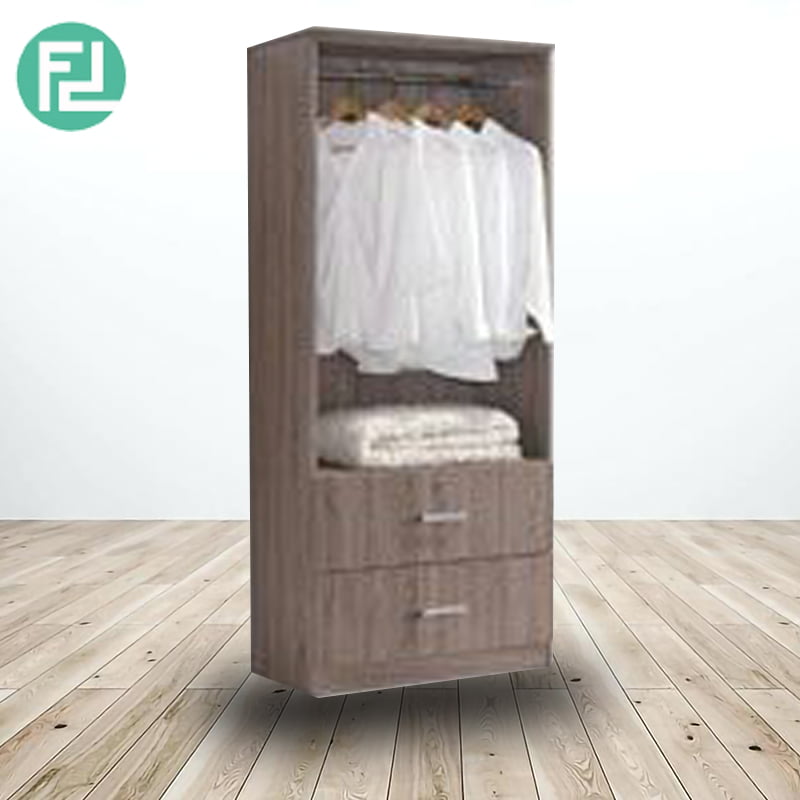Kingsley 2 Door 2 Drawers Wardrobe Walnut Furnituredirect Com My