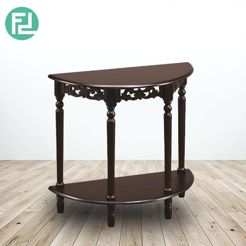 Tim Half Moon Console Table Cappucino Furnituredirect Com My