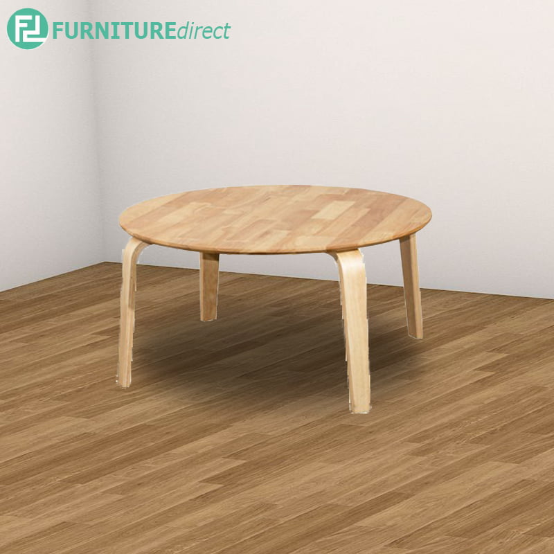 Ay Coffee Table Full Solid, Solid Rubberwood Coffee Table