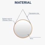 LAMAR 3 Pieces 120cm Dressing Table Set-Oak - Image 12