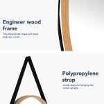 LAMAR 3 Pieces 120cm Dressing Table Set-Oak - Image 10