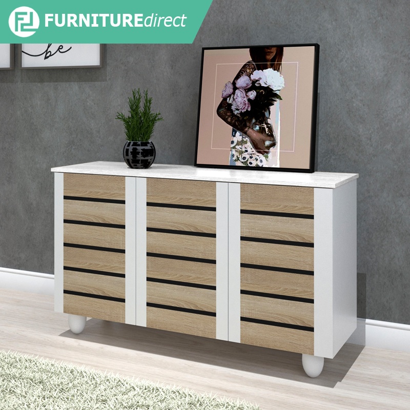 3 door shop shoe cabinet