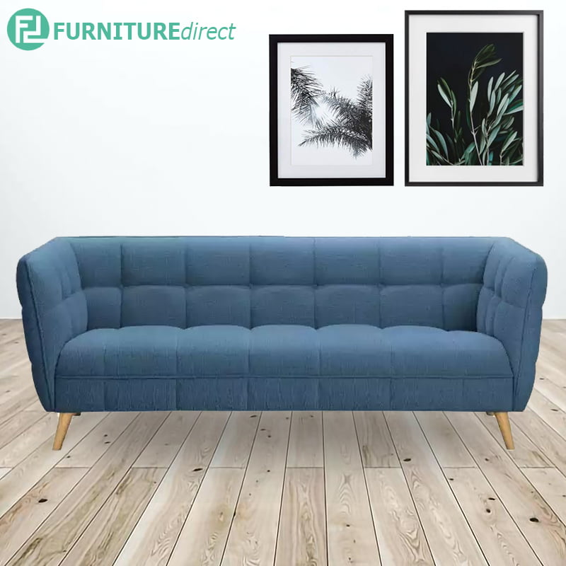 Fabric Sofa Wooden Legs Baci Living Room