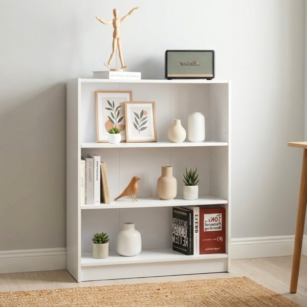 BILLY 3 Tier Bookcase-White