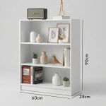 BILLY 3 Tier Bookcase-White - Image 2
