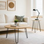 STYLO Coffee Table And Side Table Set-Natural