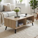 EDMOND 120cm Coffee Table-Oak - Image 2