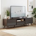 BLACKBURN 6 Feet TV Cabinet-Walnut - Image 2