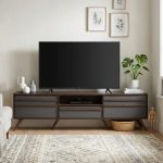 BLACKBURN 6 Feet TV Cabinet-Walnut
