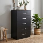 ESCOT 5 Drawer Chest-Wenge