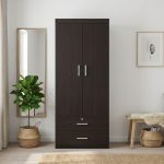 LIBERTY 2 Door 2 Drawer Wardrobe With Key Lock-Wenge
