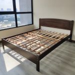 THOMAS Queen Size Wooden Bed Frame-Walnut - Image 2