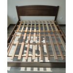 THOMAS Queen Size Wooden Bed Frame-Walnut - Image 5