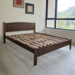 THOMAS Queen Size Wooden Bed Frame-Walnut - Image 7