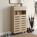 DOTA 2 Door Shoe Cabinet-Oak