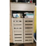 DOTA 2 Door Shoe Cabinet-Oak - Image 3