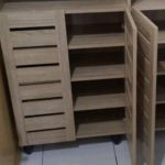 DOTA 2 Door Shoe Cabinet-Oak - Image 4