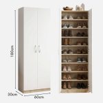 ESCOT 6 Feet Tall Shoe Cabinet With Adjustable Shelves - Image 4