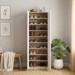 ESCOT 6 Feet Tall Shoe Cabinet With Adjustable Shelves - Image 2