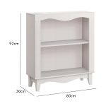NALIS 2 Tier Bookshelf-White - Image 6