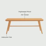 MARRIM 120cm Wooden Bench Chair-Natural - Image 5