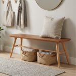 MARRIM 120cm Wooden Bench Chair-Natural