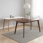 AIMON 1150cm Boat Shaped Dining Table-2 Colors