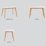 AIMON 1150cm Boat Shaped Dining Table-2 Colors - Image 5