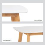 AIMON 1150cm Boat Shaped Dining Table-2 Colors - Image 4