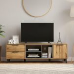 FLEXI 160cm TV Cabinet-Wotan Oak