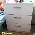 MEMPHIS 3 Drawer Chest Drawer-White - Image 5