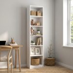 BILLY Narrow 6 Tier Bookcase-White