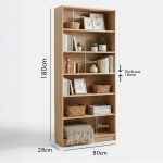 BILLY 6 Tier Bookcase-Oak - Image 3