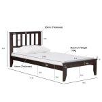 HADLEY Solid Wood Single Zize Pull Out Bed Frame - Image 12