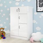 Barry 4 Door Children Wardrobe -White