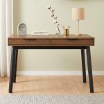 MALTON 120cm 2 Drawer Study Desk-Cocoa