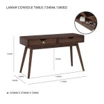LAMAR 120cm Full Solid Study Desk-Cocoa - Image 11