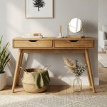 LAMAR 4 Feet Console Table-Natural