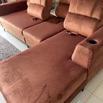 Custom Made- CARRIE 4 seater L shaped sofa with adjustable back rest photo review