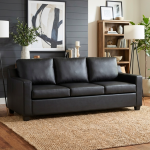 BALENO 3 Seater PU Sofa-Espresso