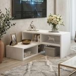 FLEXIA Extendable TV Cabinet-White - Image 5