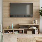 FLEXIA Extendable TV Cabinet-Oak